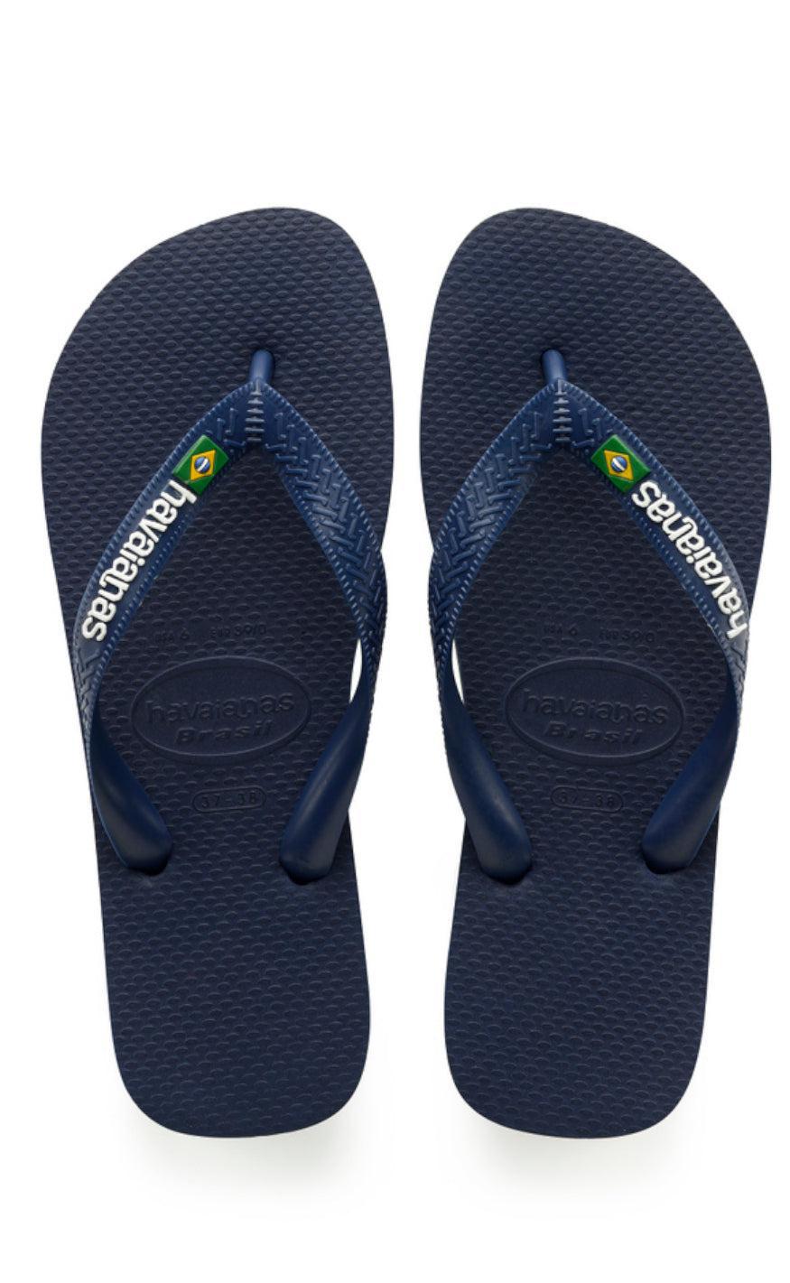 Klipklappere   Brasil Logo   Navy Blue fra Havaianas