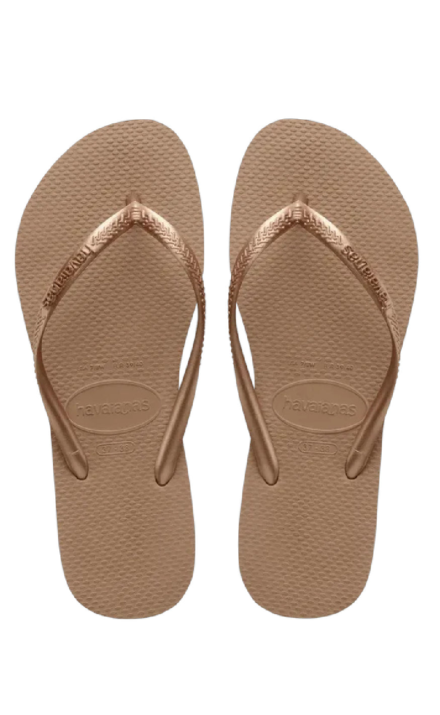 Klipklappere   Slim   Rose Gold fra Havaianas