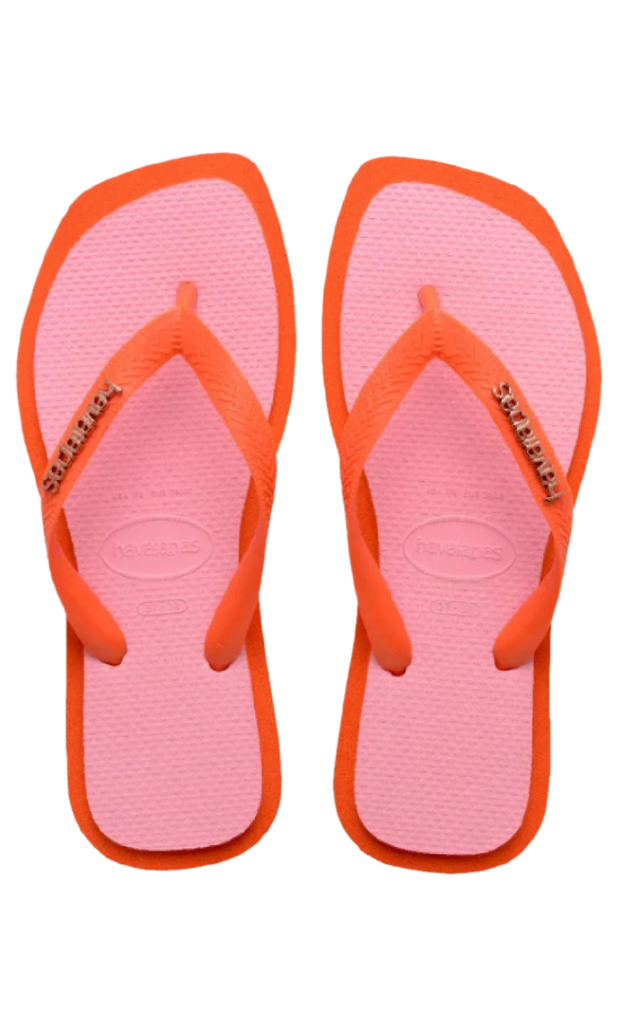 Klipklappere   Top Square Fusion   Sunset Orange fra Havaianas