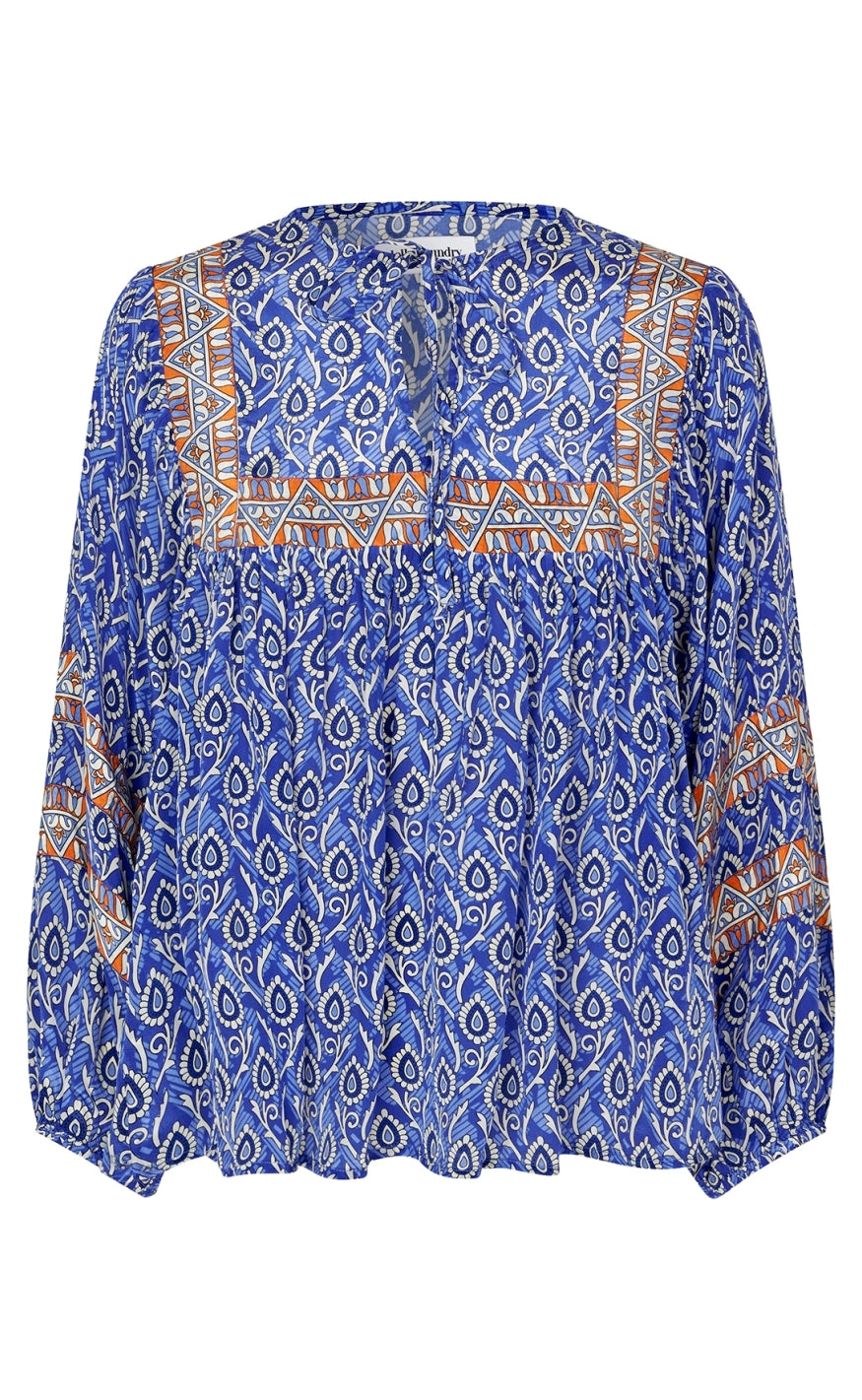 Bluse   Teel   Blue fra Lollys Laundry