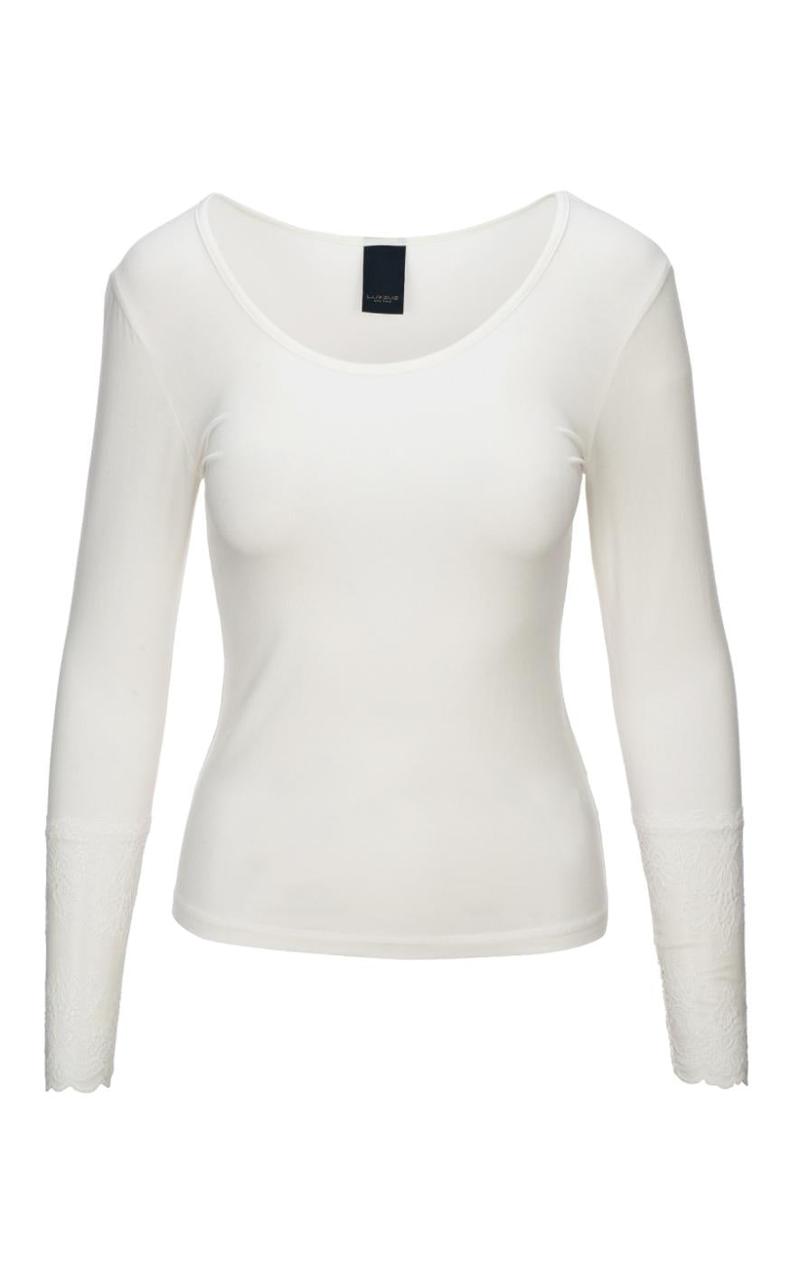 Bluse   Gitte   Cream fra Luxzuz