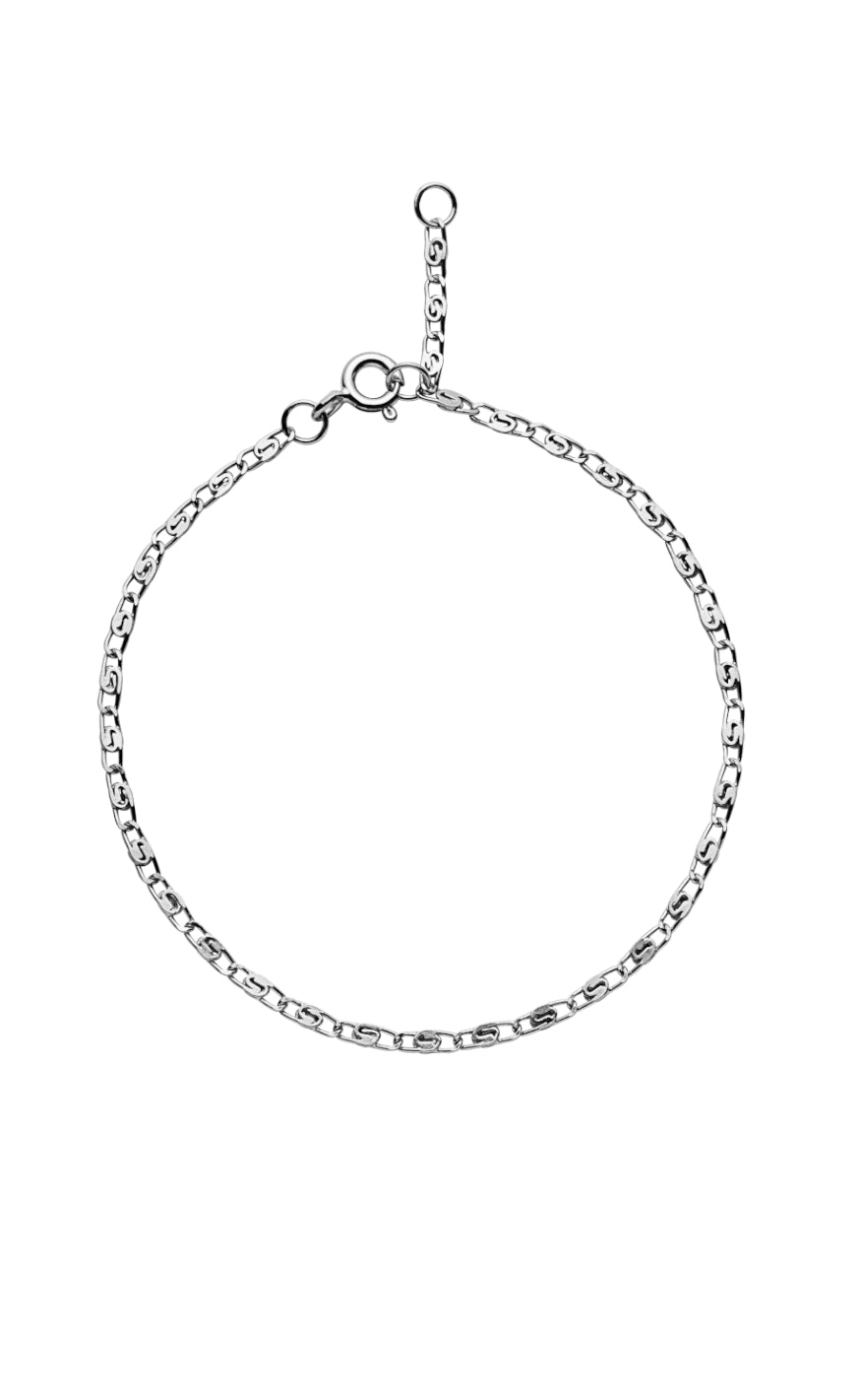 Armbånd   Eva   Silver Colour fra Maanesten