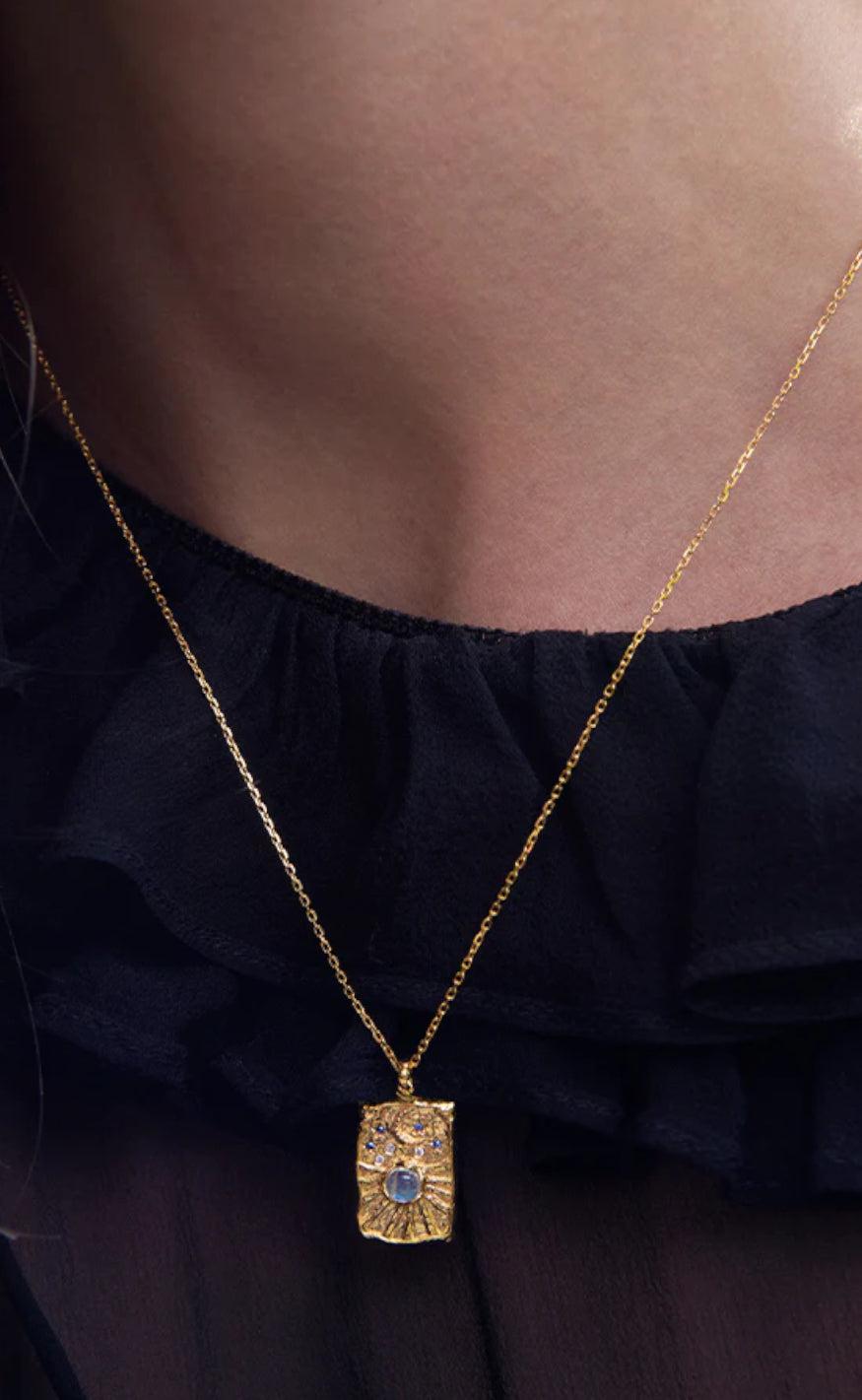 Halskæde   Aylin   Gold Colour fra Maanesten