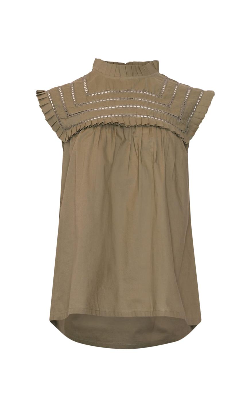 Bluse   Kama   Sage Green fra Noella