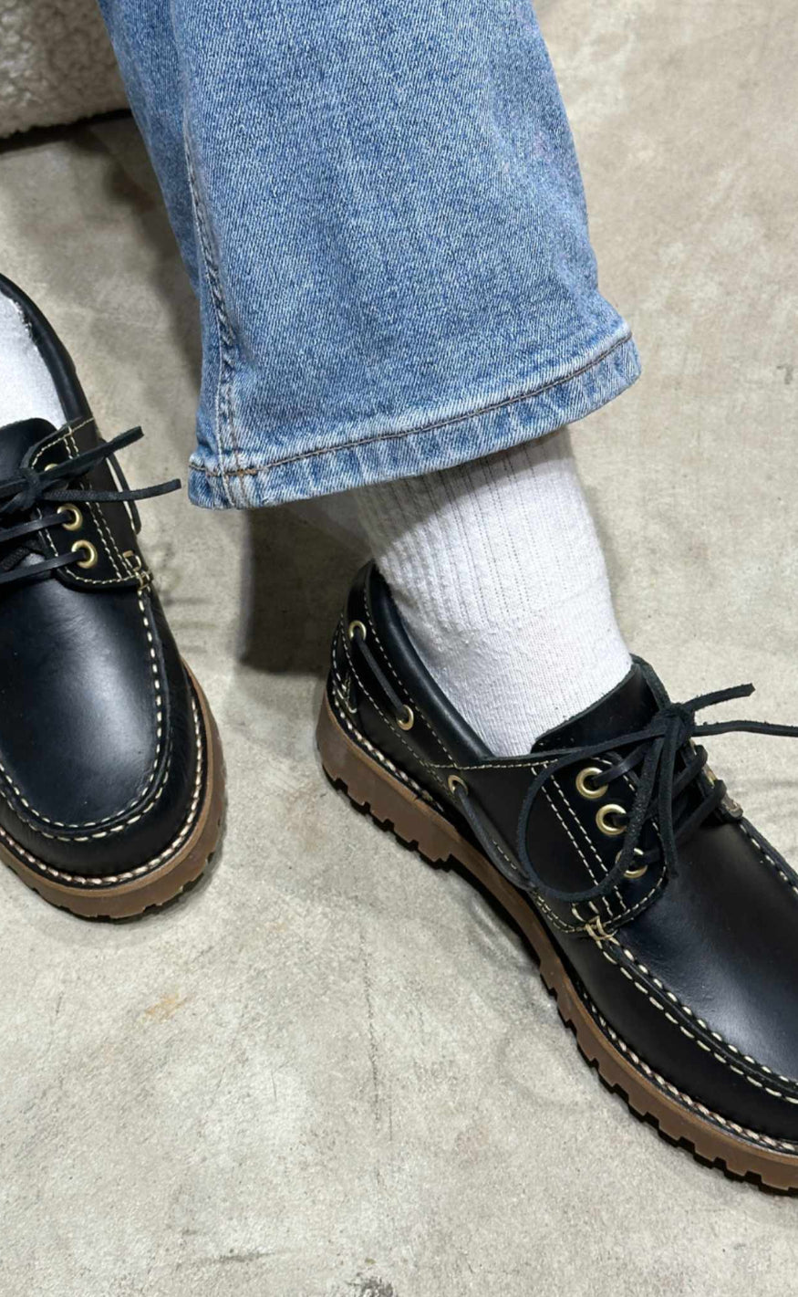 Loafers   Rudder X   Leather Black fra Phenumb