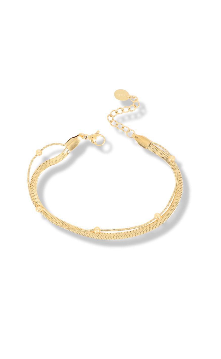 Armbånd   Barcelona   Gold Colour fra Smykkeli Copenhagen
