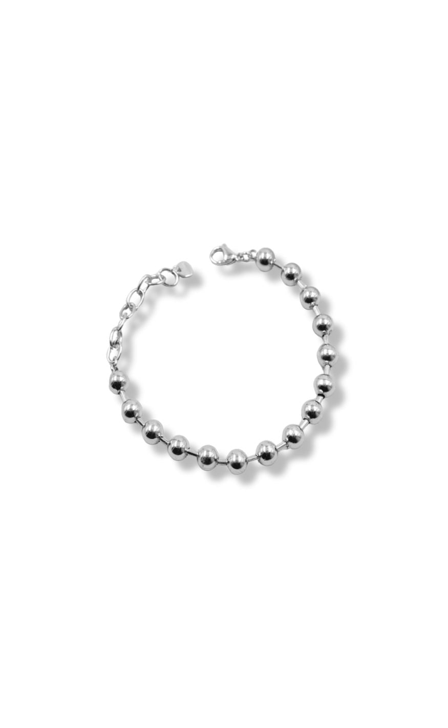 Armbånd   Chunky Bobble   Silver Colour fra Smykkeli Copenhagen