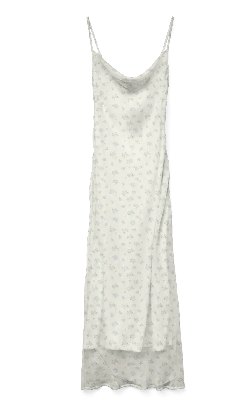 Kjole   Smilla   Bright White Airy Blue fra Vero Moda