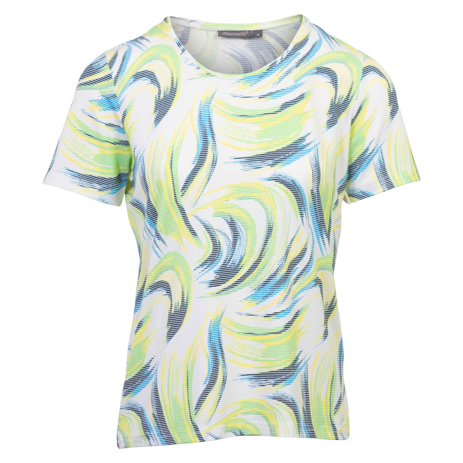 Dame T Shirt   Green Comb   2 fra Marinello