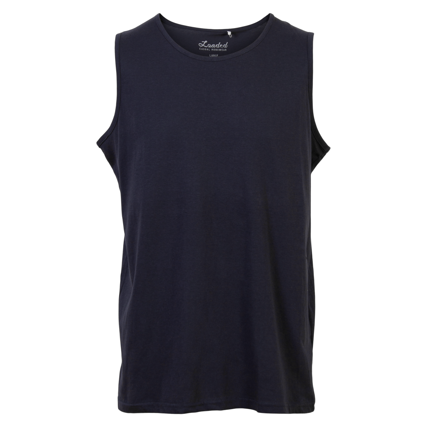 Belfast Herre Tanktop   Navy   3 fra Loaded