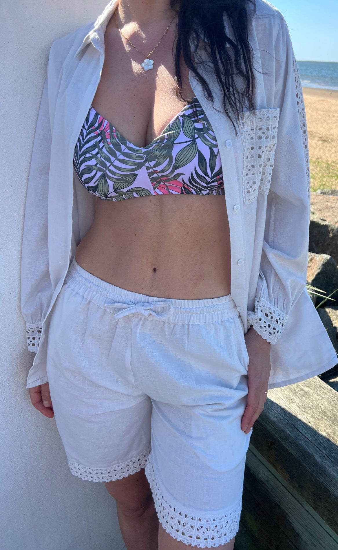 Bikini Overdel   Top   Eda   Palm Print fra Unica Copenhagen