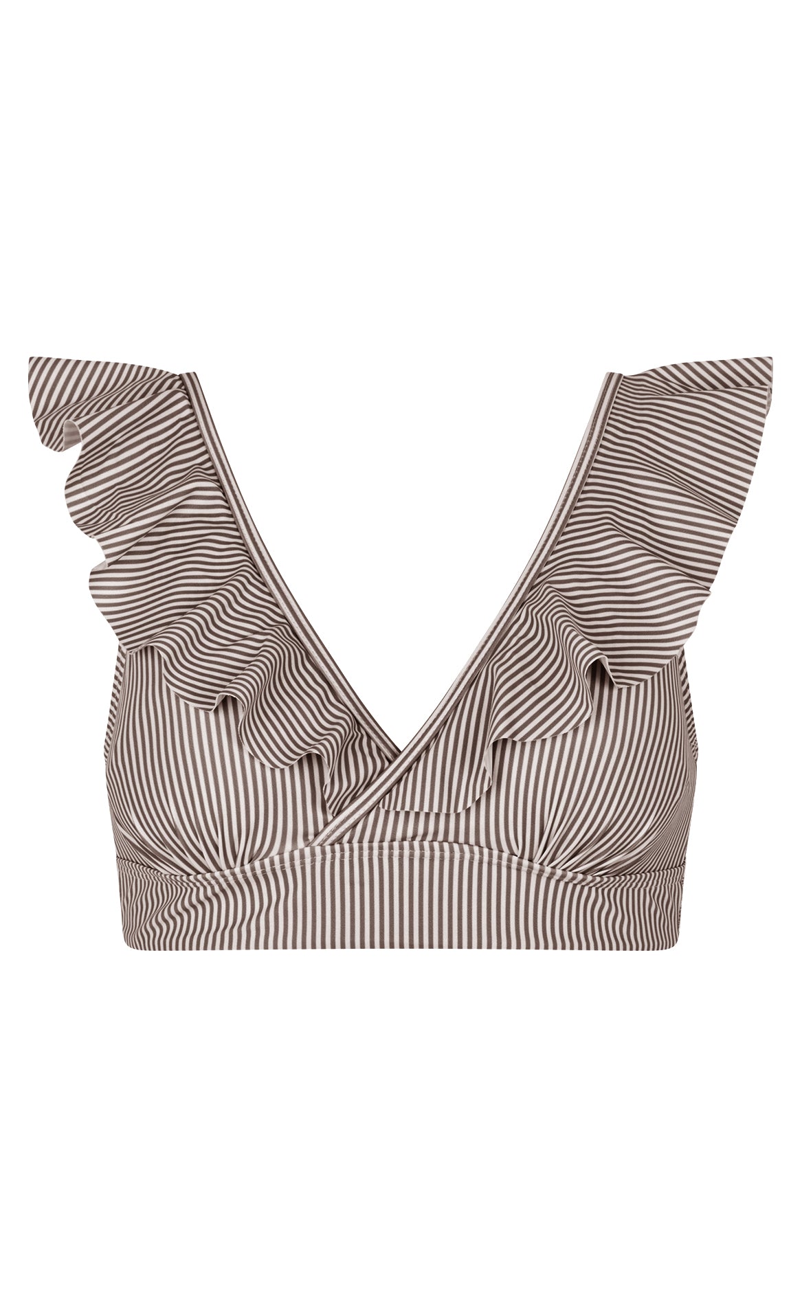 Bikini Overdel   Top   Marianna   Brown Stripes fra Unica Copenhagen