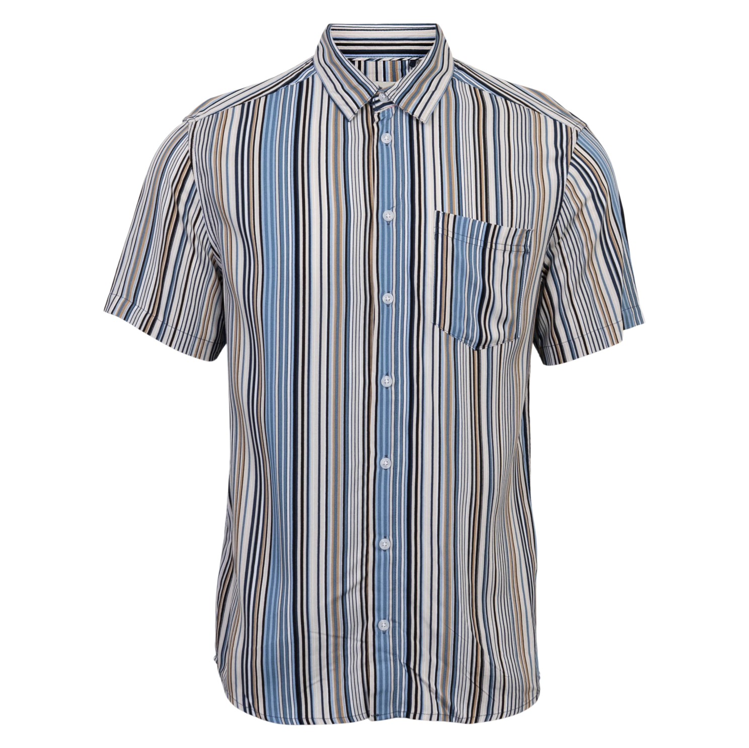 Agan Herre Kortærmet Skjorte   Dress Blues   2 fra Blend