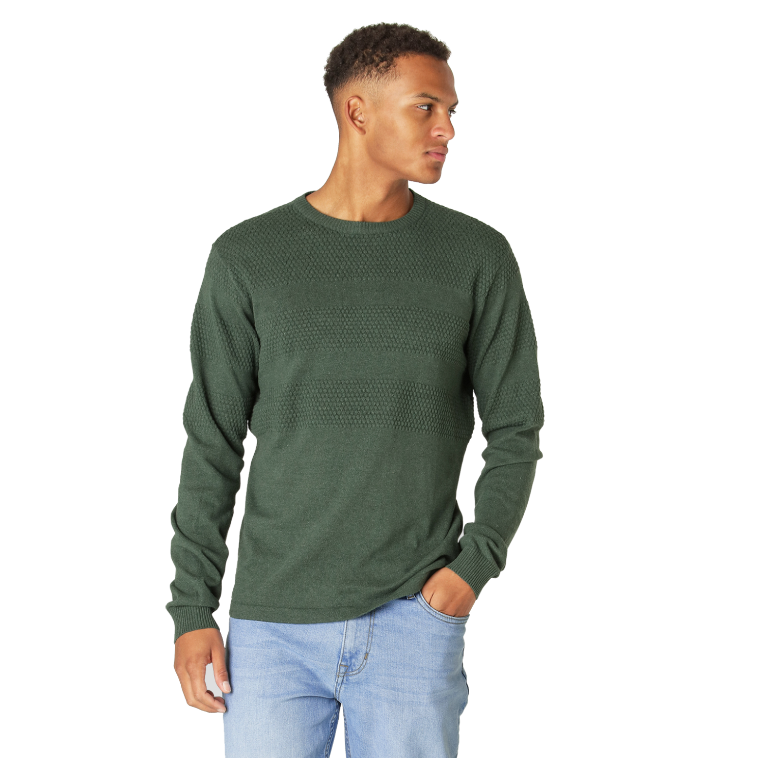 Affleck Herre Striktrøje   Urban Green Mix   2 fra Marcus