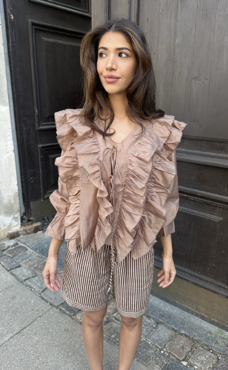 Bluse   Citta   Nougat fra Continue