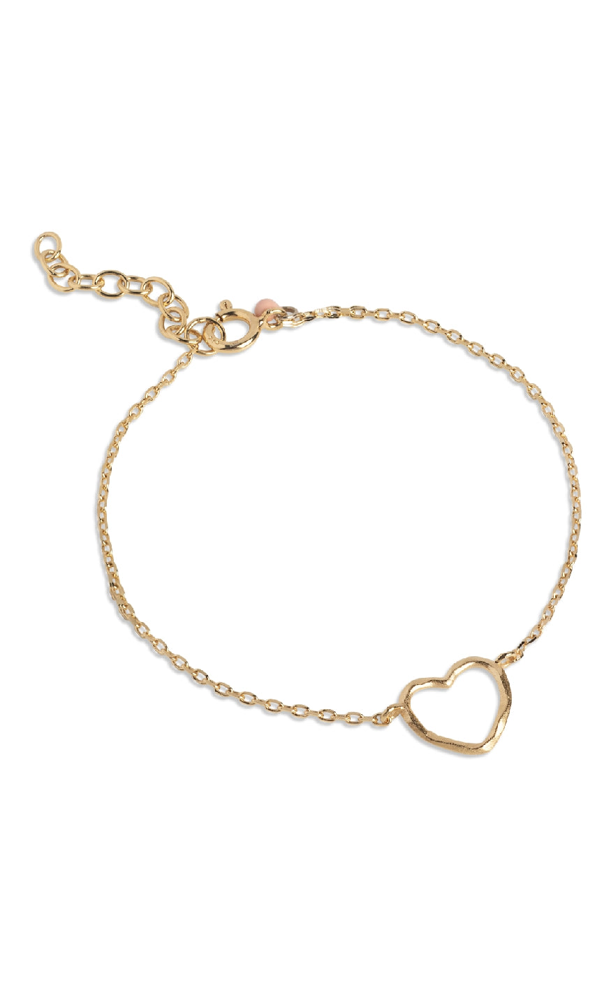 Armbånd   Organic Heart   Gold Colour fra Enamel Copenhagen