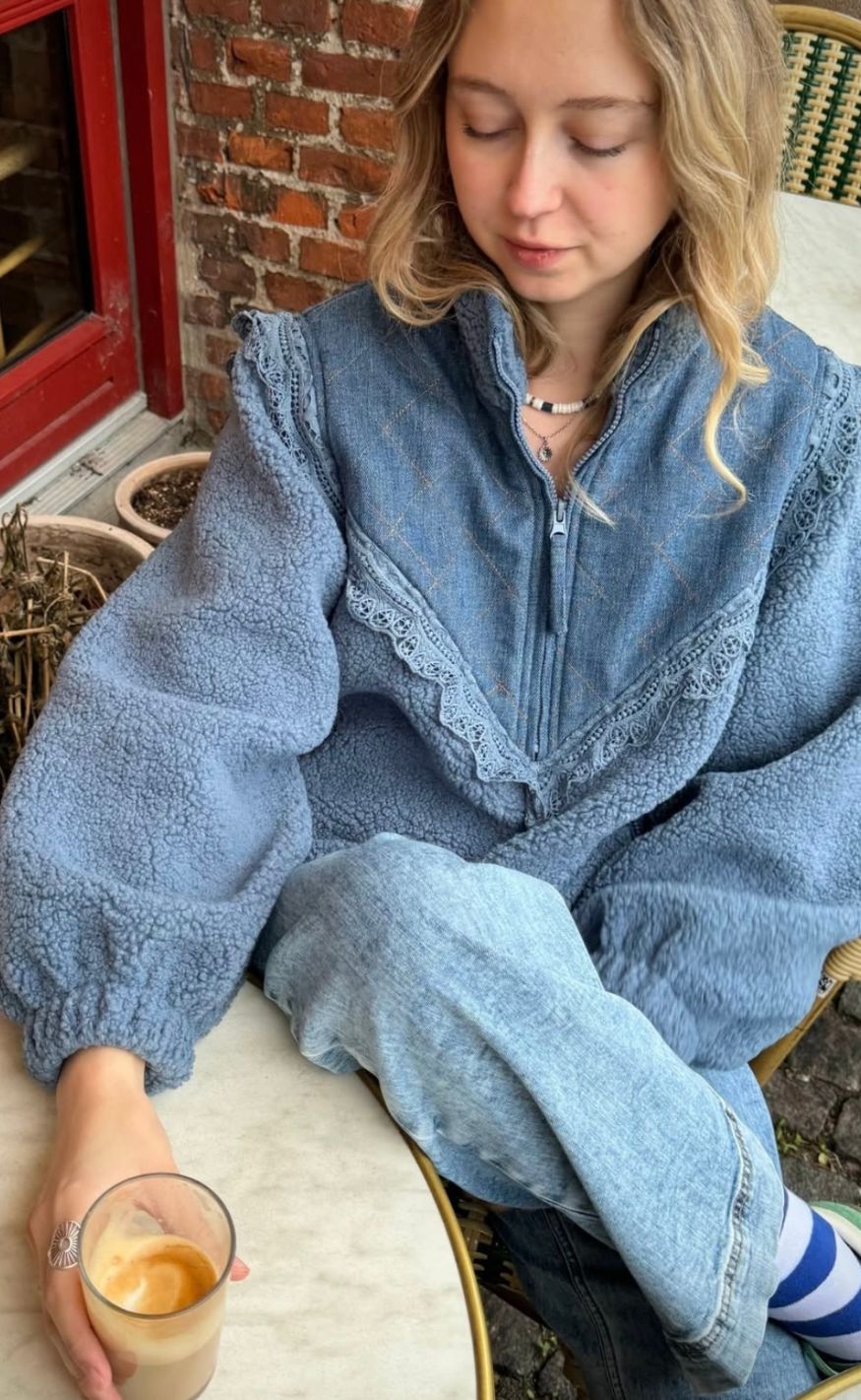 Jakke   Fall   Dusty Blue fra Lollys Laundry