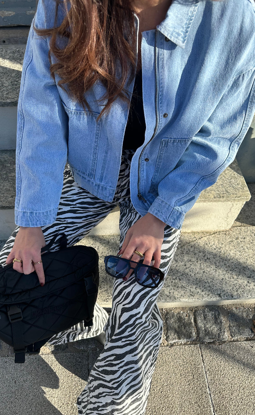 Jakke   Sikorie Denim   Light Blue fra Moves