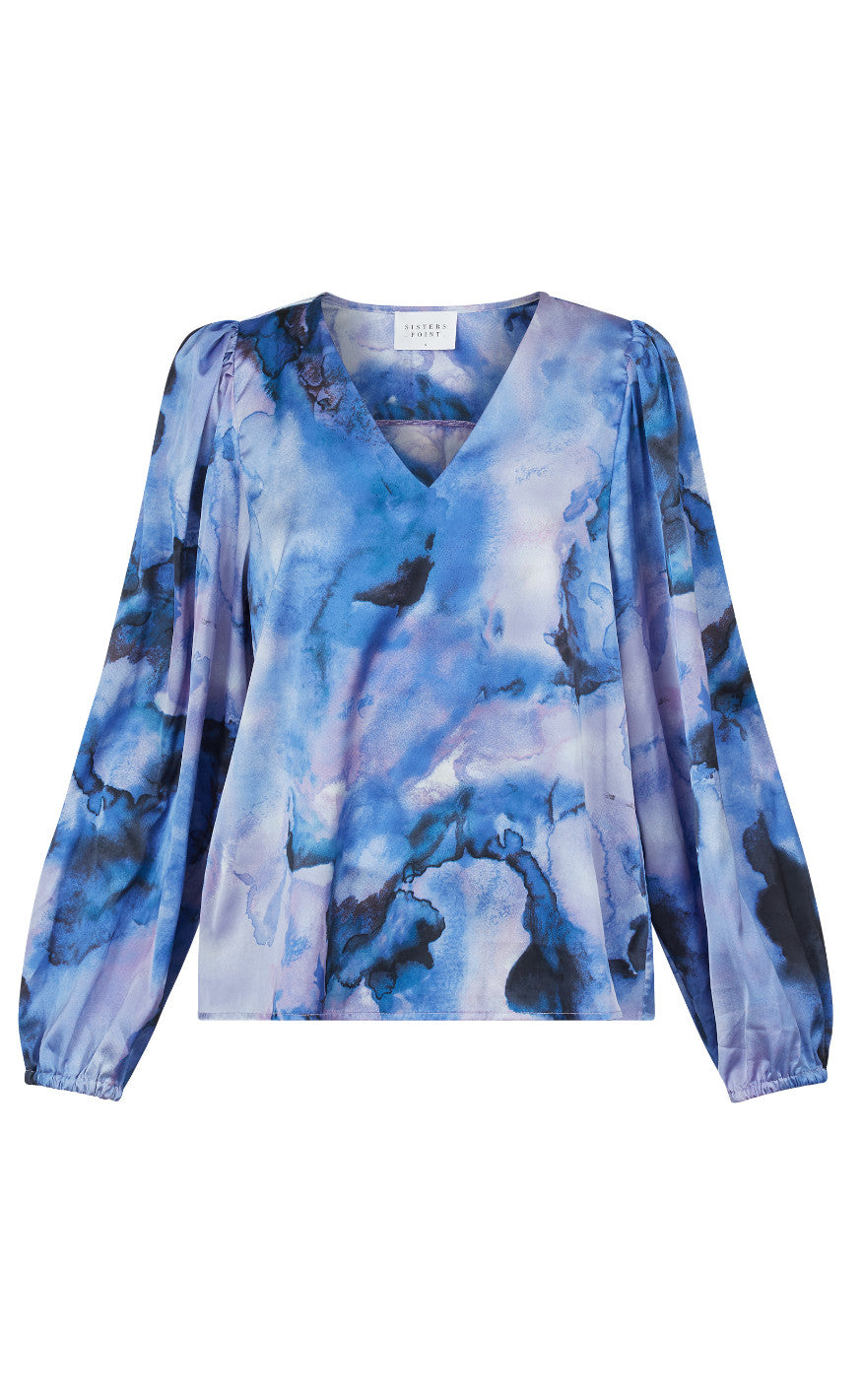 Bluse   Ventia V.ls5   Blue Marble fra Sisters Point