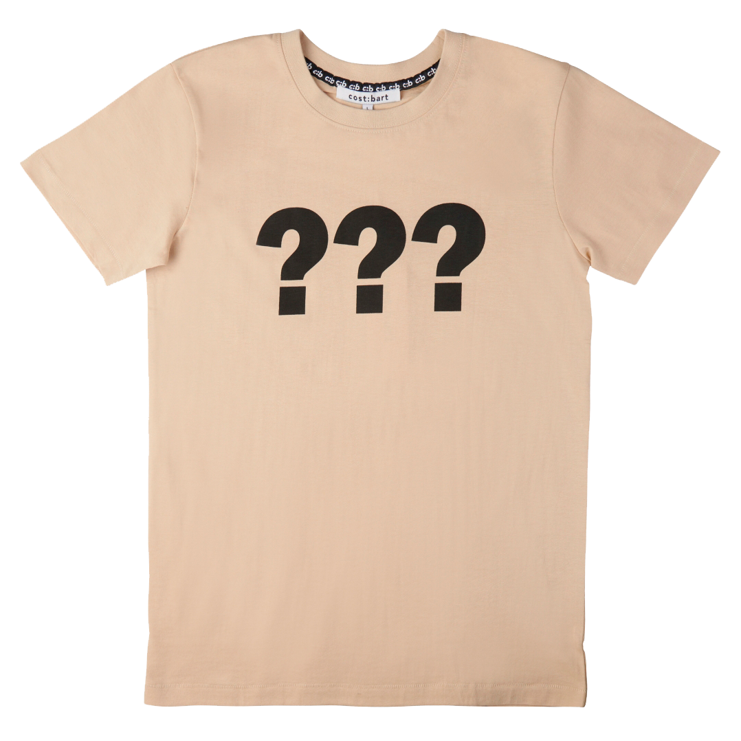 Drenge T Shirt I økologisk Bomuld   Oatmeal   164 fra Cost:bart
