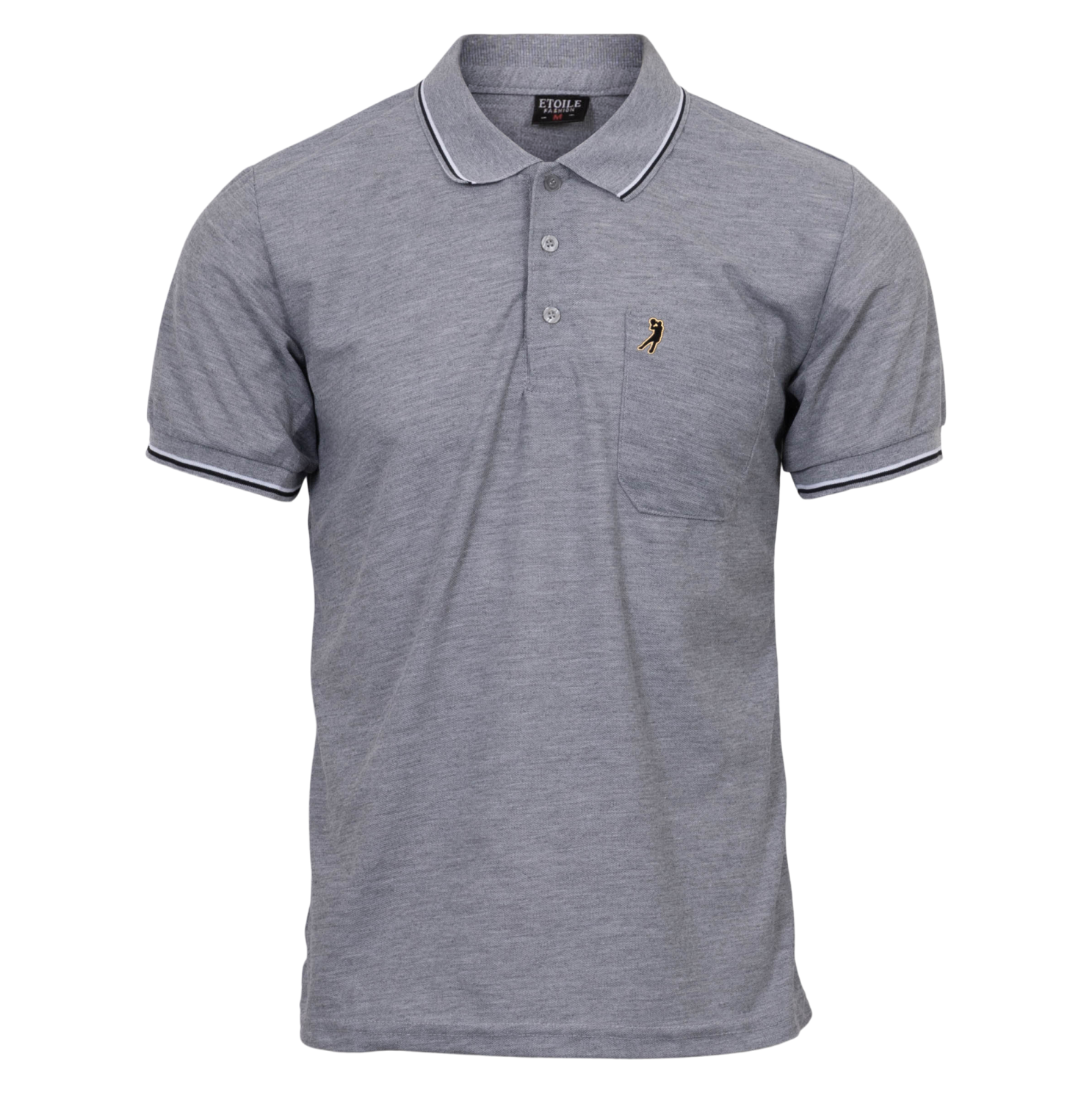 Herre Polo   Grå    fra Etoile