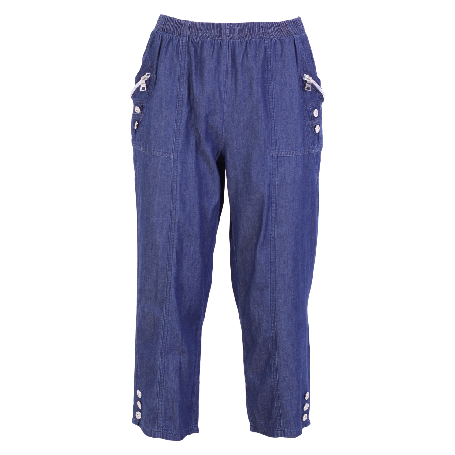Dame Capri   Denim   M fra Pure Instinct