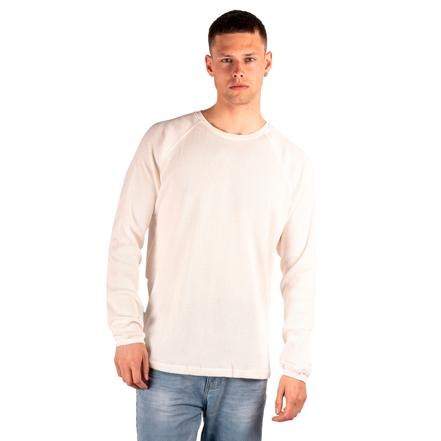 Ziggy Herre Striktrøje   Antic White   3 fra Marcus