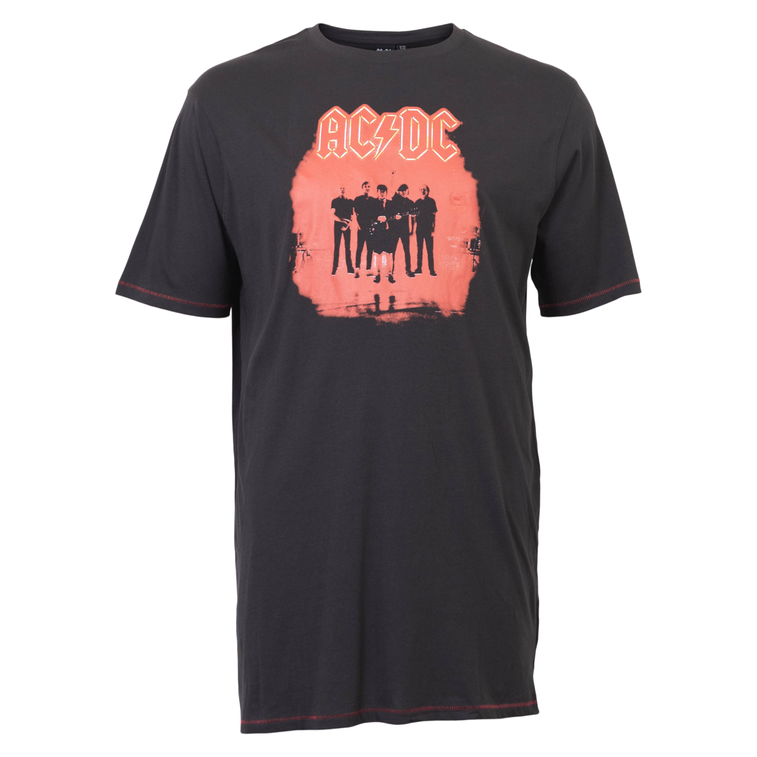 Ac Dc Herre T Shirt   Washed Black   5 fra D5555