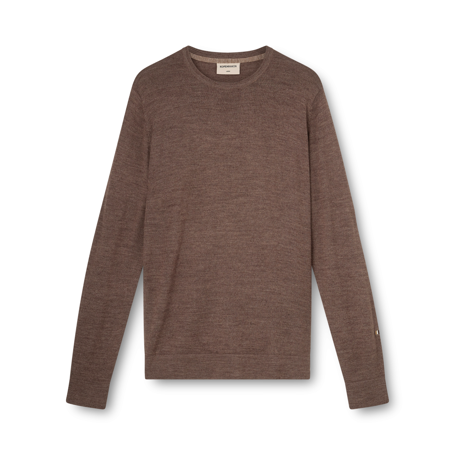 Zolex O Neck Sweater Herre Striktrøje   Akhil Brown   3 fra Kopenhaken