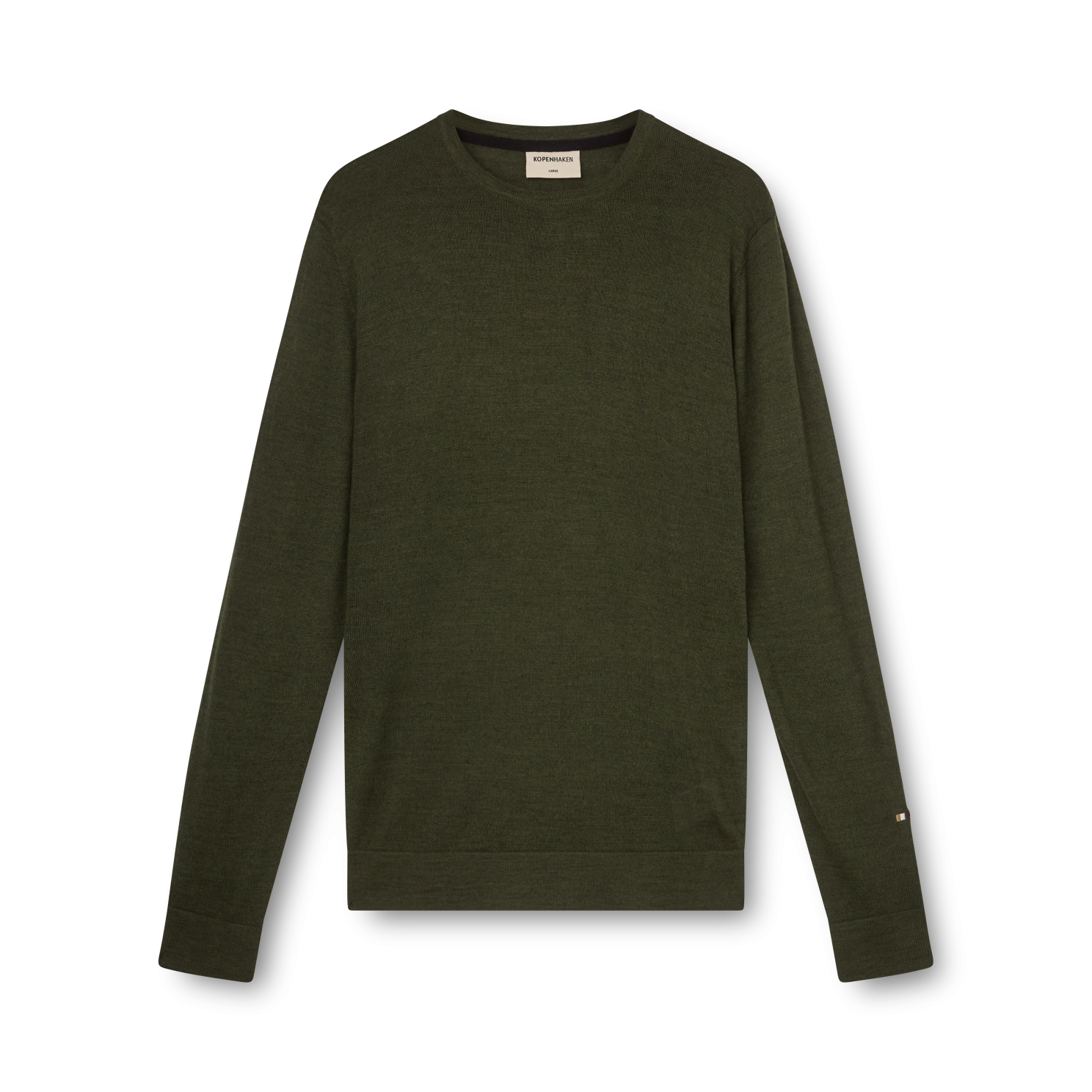 Zolex O Neck Sweater Herre Striktrøje   Pine Green   2 fra Kopenhaken