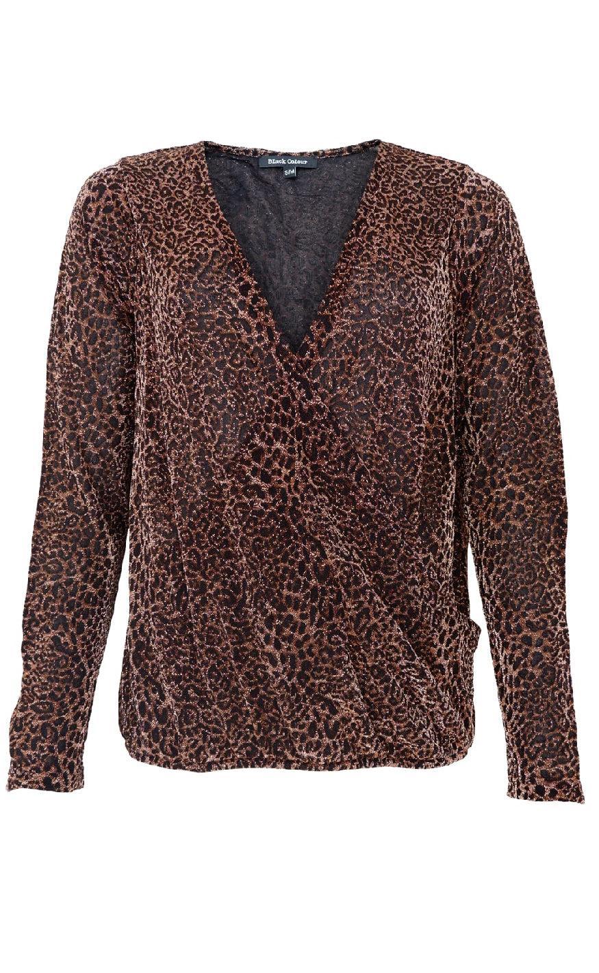 Bluse   Chris Mesh   Bronze fra Black Colour