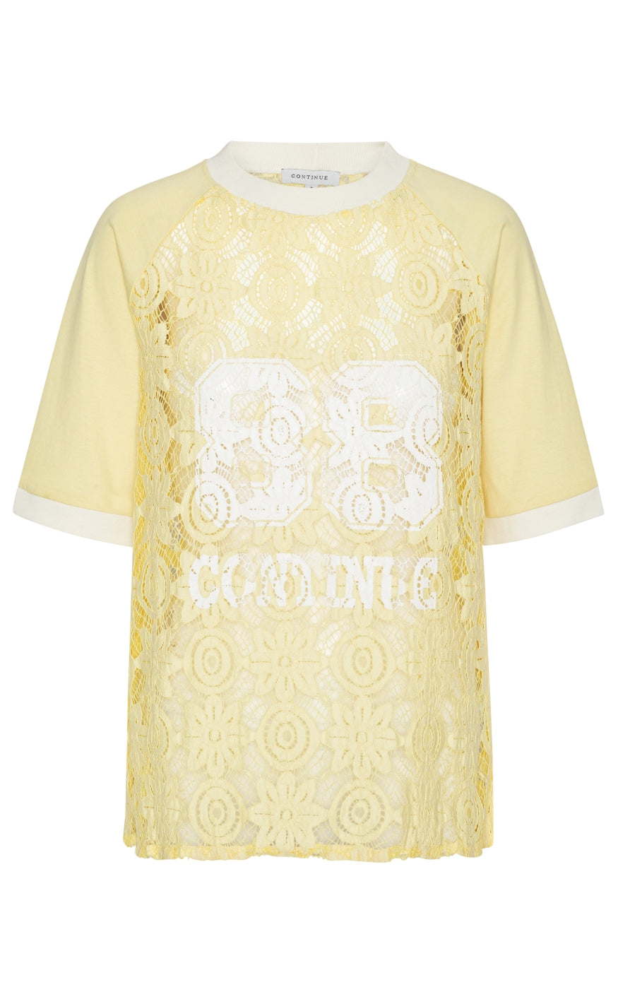 Bluse   Conni 88 Lace   Light Yellow fra Continue
