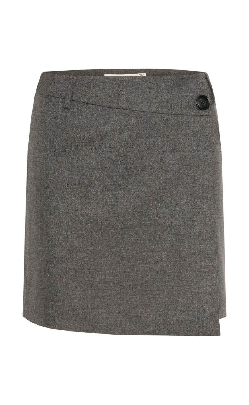Nederdel   Paula   Dark Grey Melange fra Gestuz