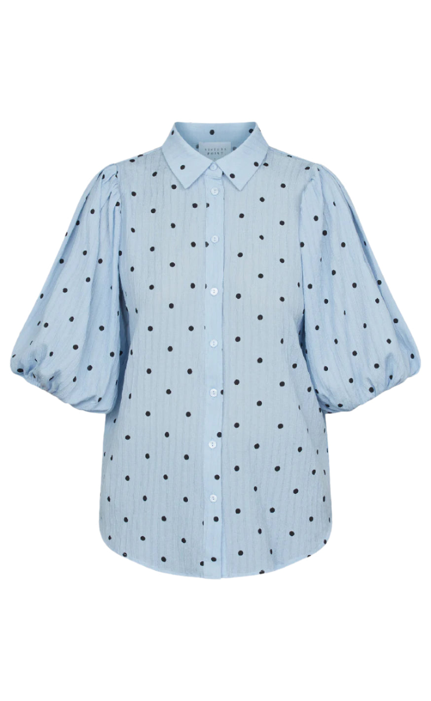 Bluse   Ella   L. Blue Black fra Sisters Point