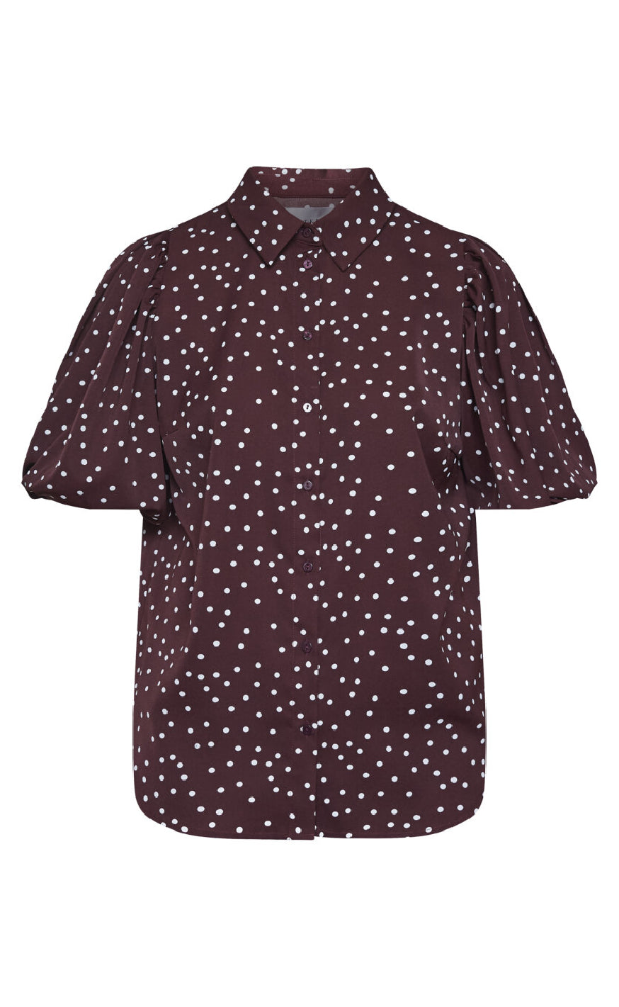Bluse   Ella Sh60   Bordeaux Dot fra Sisters Point