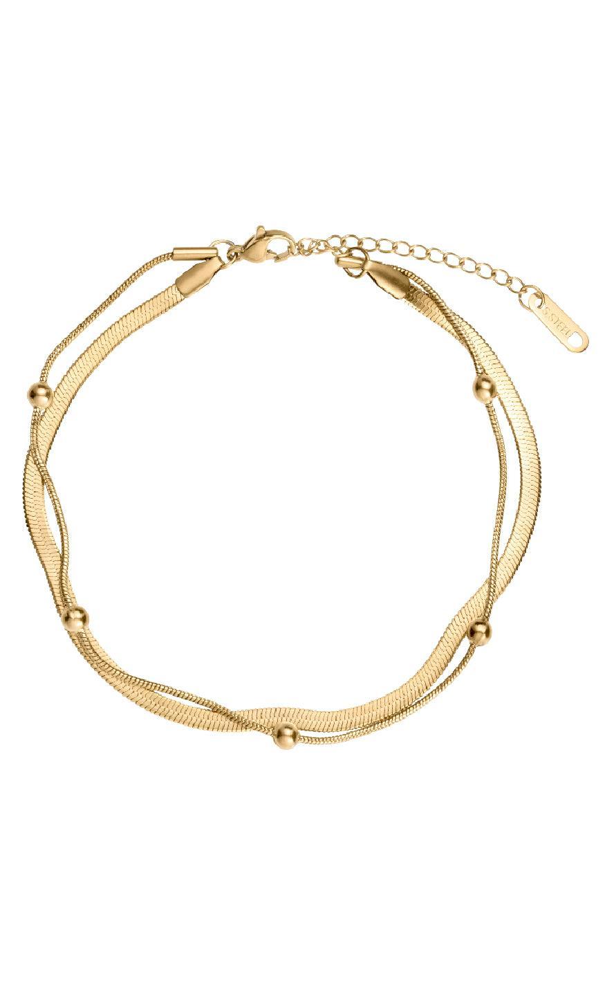 Armbånd   Barcelona   Gold Colour fra Smykkeli Copenhagen