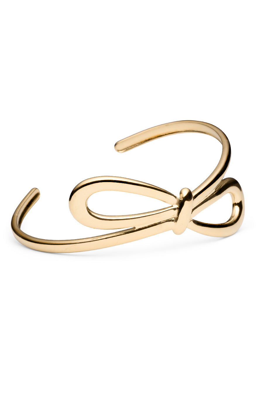 Armbånd   Chunky Bow   Gold Colour fra Smykkeli Copenhagen