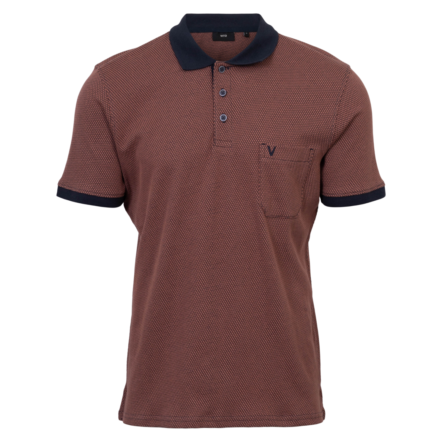 Dorset Herre Polo   Henna Red   3 fra Vito