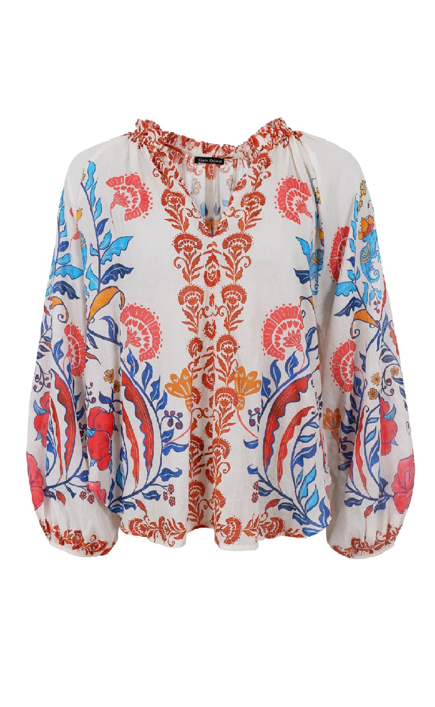 Bluse   Peacock   Marsala Red fra Black Colour